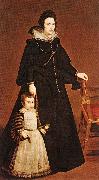 VELAZQUEZ, Diego Rodriguez de Silva y Doua Antonia de Ipeuarrieta y Galds and her Son Luis wr oil painting artist